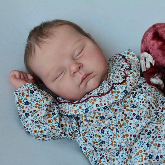 Sylvia 20 Zoll Reborn Puppe mit geschlossenen Augen - Peaches