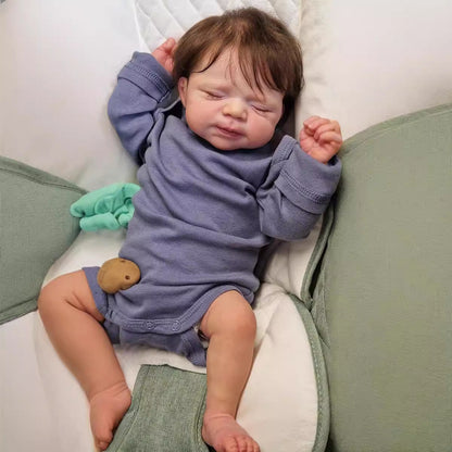 19 Zoll Nicola lebensechte Reborn-Puppe mit geschlossenen Augen - Pascale