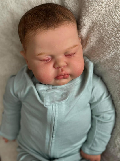 24 Zoll Hazel Rebornpuppe mit geschlossenen Augen- Pickle