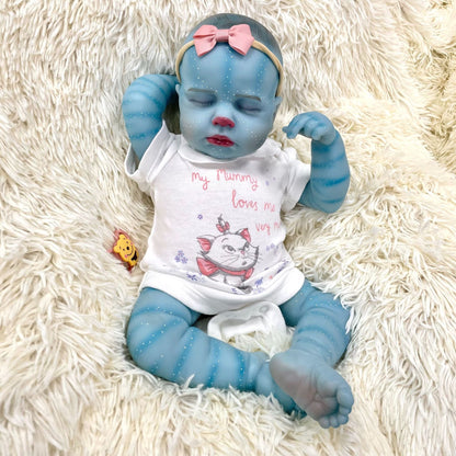 19 Zoll geschlossene Augen Loulou Reborn Baby Avatar