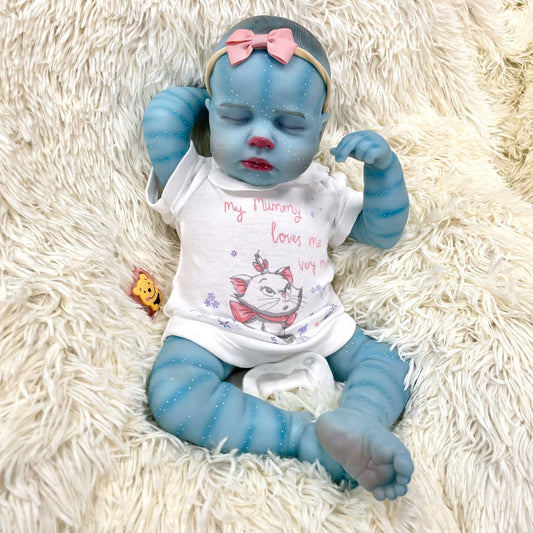 19 Zoll geschlossene Augen Loulou Reborn Baby Avatar