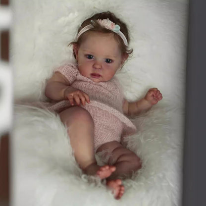 20 Zoll Reborn Babypuppen mit blauen Augen und kurzen Haaren