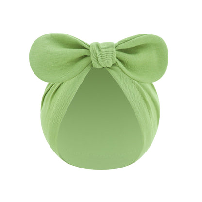 Einfarbige Baby-Bandana-Pullovermütze mit Knoten