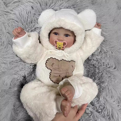 24 Zoll lebensechte Vicky mit offenen Augen Reborn Baby-Maddie