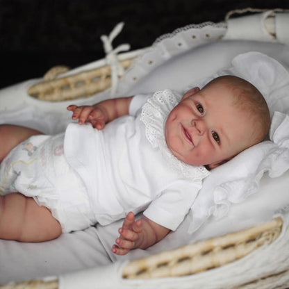 55cm offene Augen weicher Körper Lächeln Reborn Babypuppe - Shaya