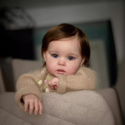 Barbara 19 Zoll Reborn Puppe mit blauen Augen und kurzen Haaren - Ward