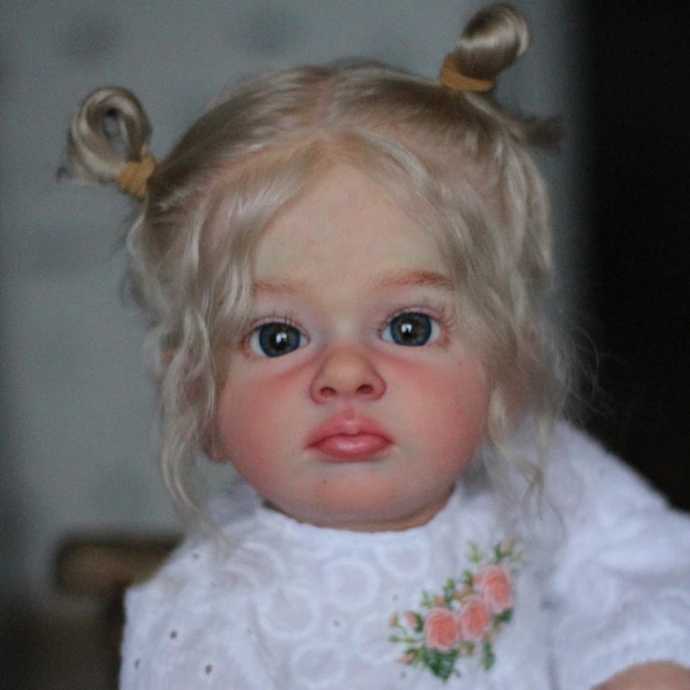 24 Zoll/60 cm Sally Wiedergeborene Mädchenpuppen mit lockigem Haar und offenen Augen