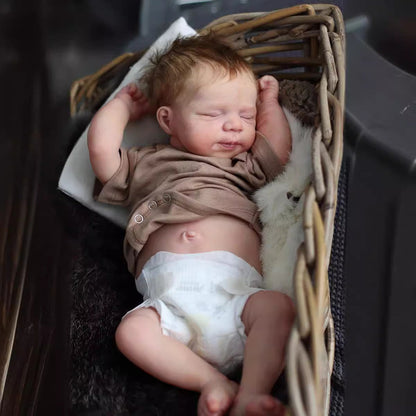 19 Zoll Muriel lebensechte Reborn Puppe Junge mit geschlossenen Augen