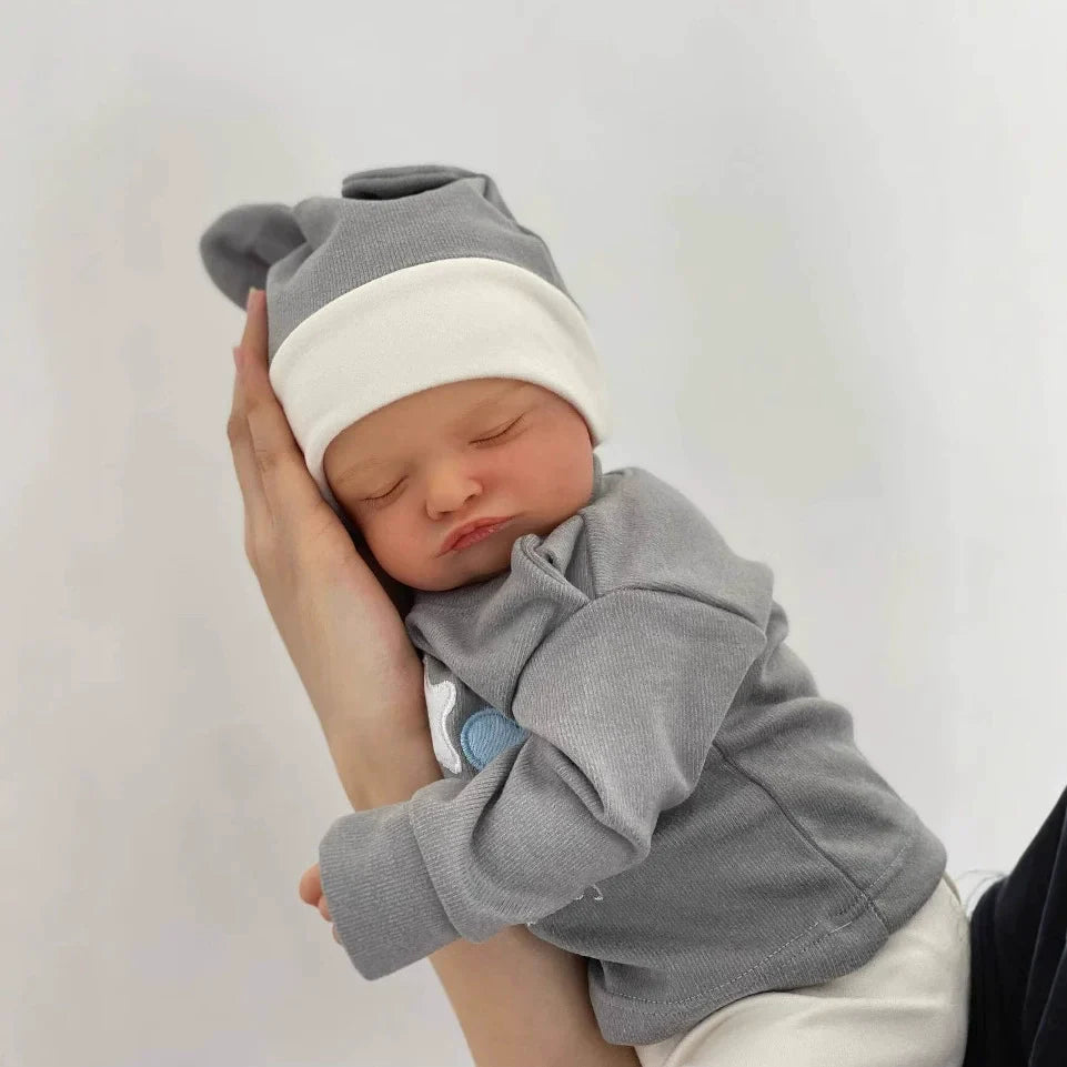 19 Zoll lebensechte geschlossene Augen weicher Körper Reborn Puppe Rosalie