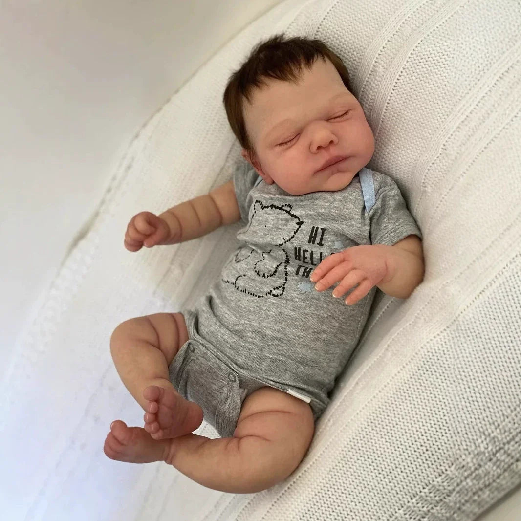 50 cm realistische Reborn-Puppen mit geschlossenen Augen und weichem Körper