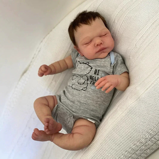 50 cm realistische Reborn-Puppen mit geschlossenen Augen und weichem Körper