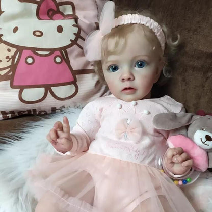 Vera 24 Zoll/60cm realistische Reborn Puppen mit blondem Haar-Missy