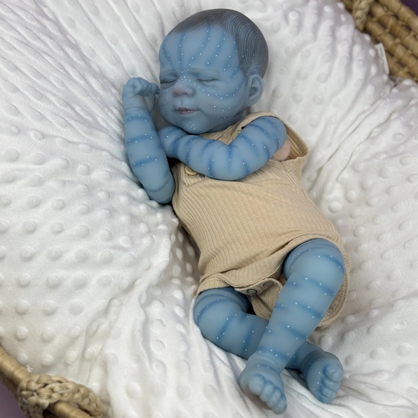 48 cm Pascale Reborn-Baby-Avatar mit geschlossenen Augen
