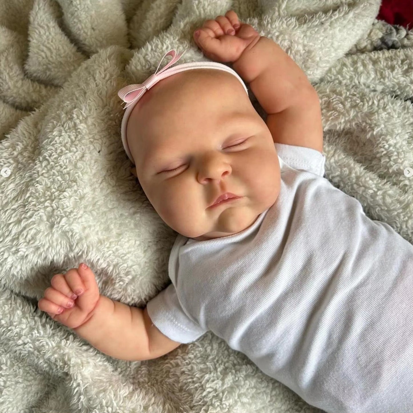20 Zoll Sandra lebensechte schlafende Reborn-Puppe für Mädchen - Peaches