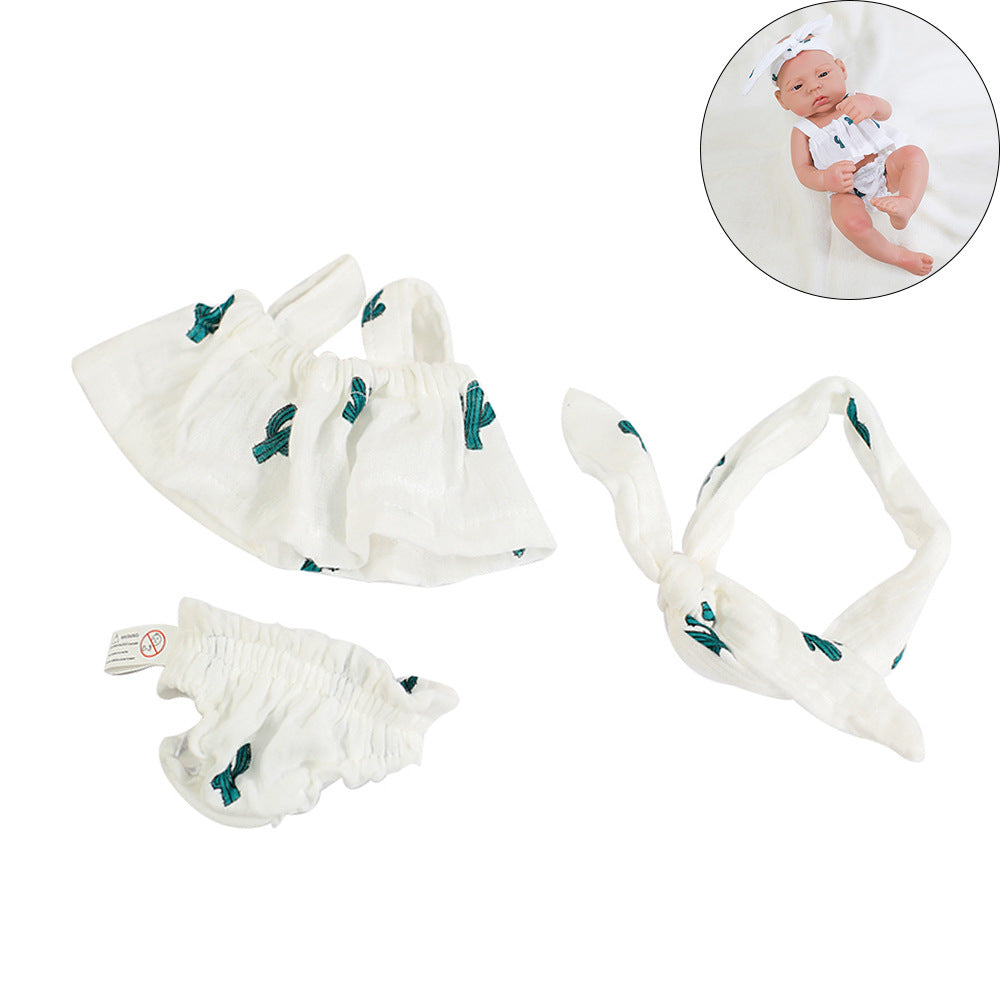 16-17 Zoll Reborn-Kleid 3-teiliges Set