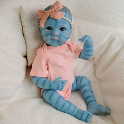 18 Zoll Bettie Reborn Baby Avatar mit offenen Augen in rosa Outfits