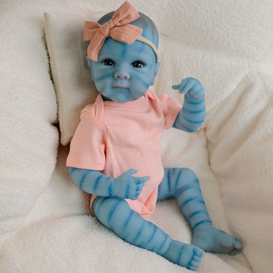 18 Zoll Bettie Reborn Baby Avatar mit offenen Augen in rosa Outfits