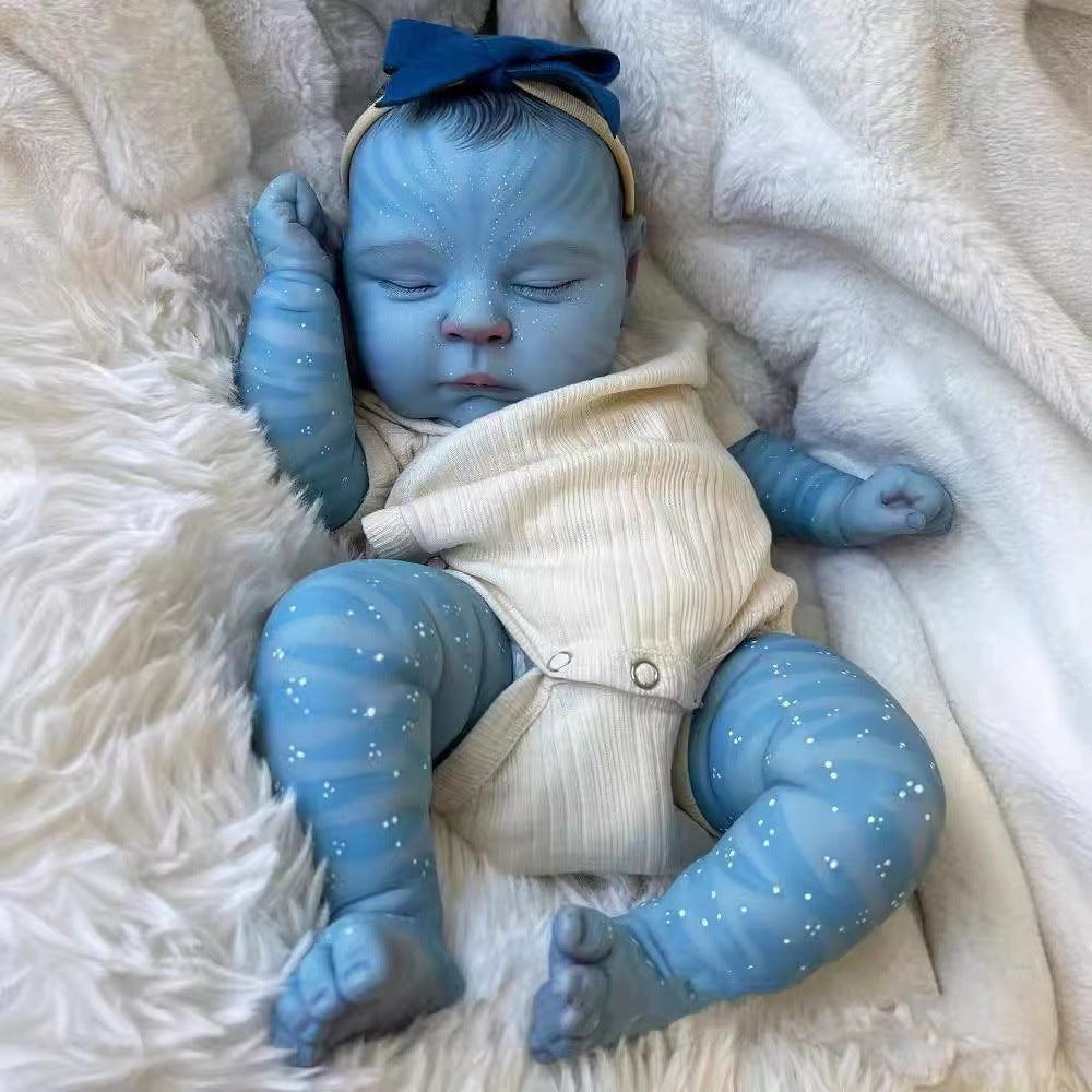 19 Zoll Peaches Geschlossene Augen Reborn Puppe Avatar
