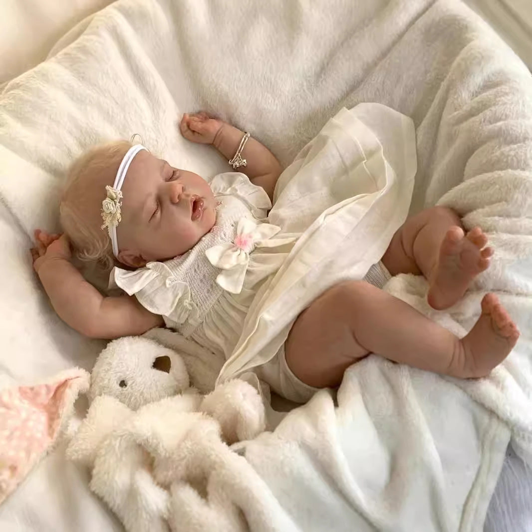 Dorothy 22 Zoll Reborn Puppe mit geschlossenen Augen blondes Haar-Alexis