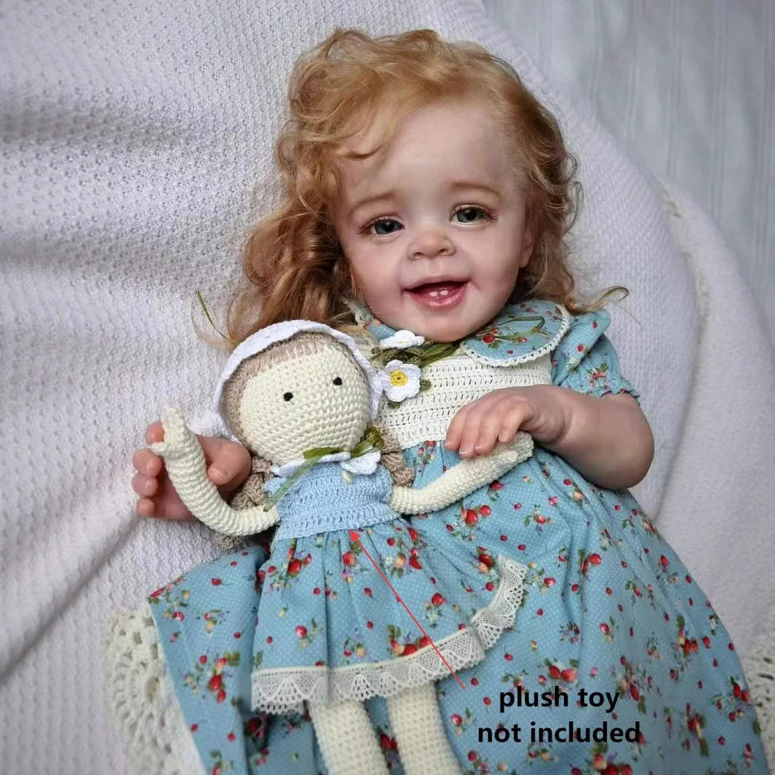 Molly 50 cm realistisches blondes Haar Lächeln Reborn Baby Yannik