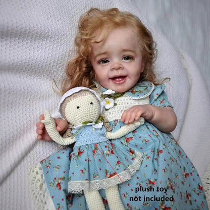 Molly 50 cm realistisches blondes Haar Lächeln Reborn Baby Yannik