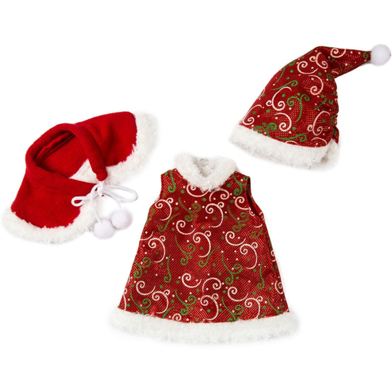 Weihnachtspuppenkleidung für 18 Zoll Reborn-Puppen