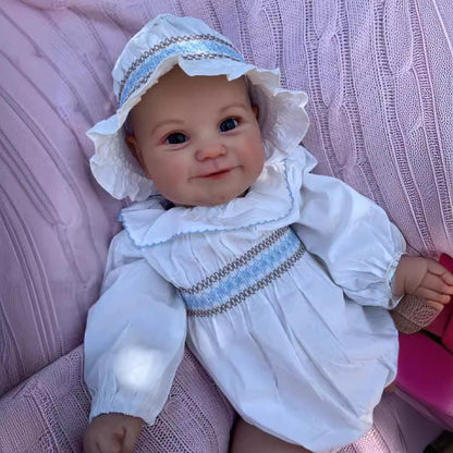 60 cm weiche Reborn Puppe mit blauen Augen-Maddie
