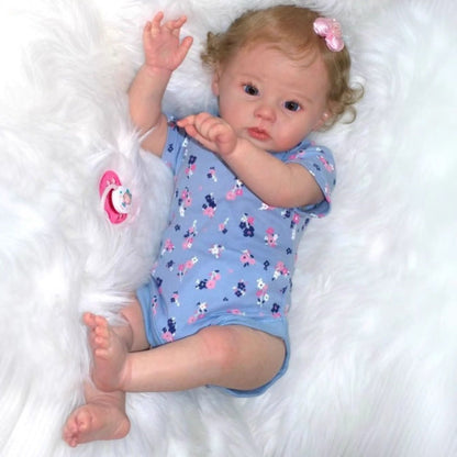 20 Zoll offene Augen blonde Haare realistische Reborn Puppen-Rabe