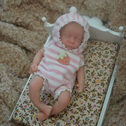 6 Zoll geschlossene Augen Mini Reborn Puppe Junge/Mädchen-Levi