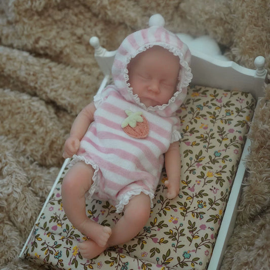 6 Zoll geschlossene Augen Mini Reborn Puppe Junge/Mädchen-Levi