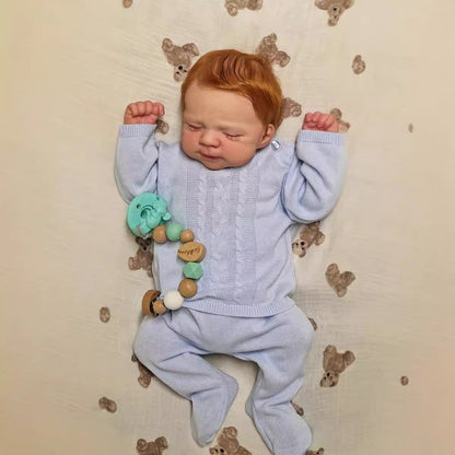19 Zoll lebensechte Reborn-Puppe mit geschlossenen Augen und blondem Haar - Pascale