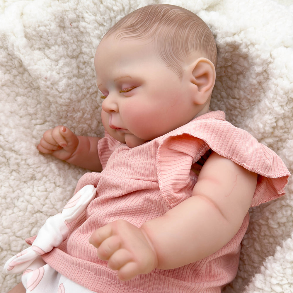20 Zoll realistische schlafende Kätzchen-Rebornpuppen - Peaches