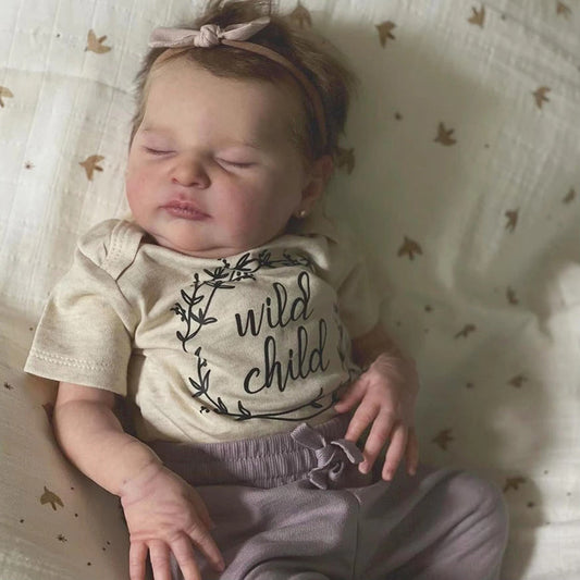 20 Zoll Hedy Reborn Puppe mit geschlossenen Augen - Laura
