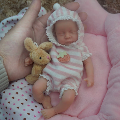 6 Zoll geschlossene Augen Mini Reborn Puppe Junge/Mädchen-Levi
