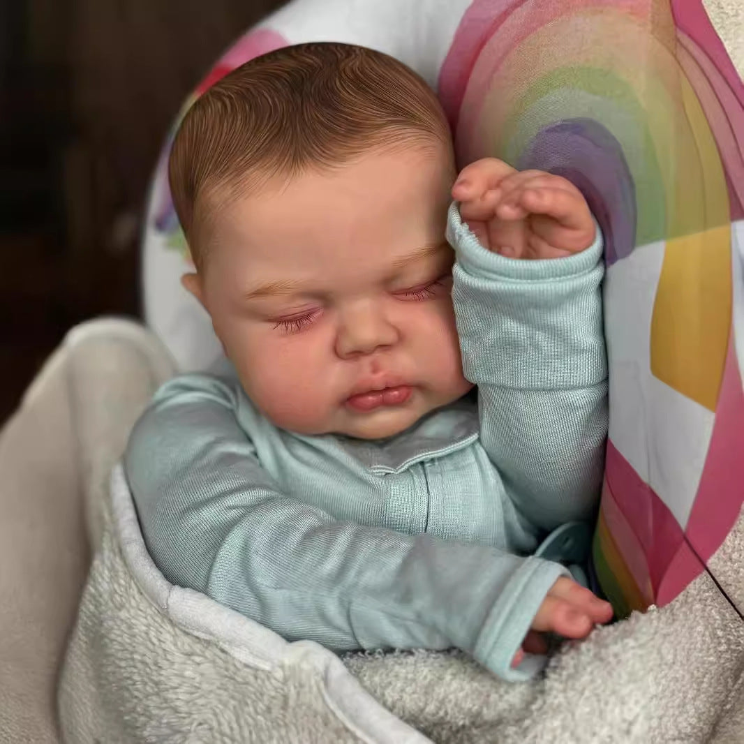 24 Zoll Hazel Rebornpuppe mit geschlossenen Augen- Pickle