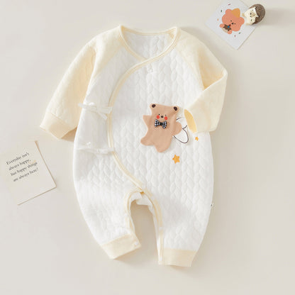 Warmer Langarm-Strampler Kleiner Bär für 20-27 Zoll Reborn-Puppen