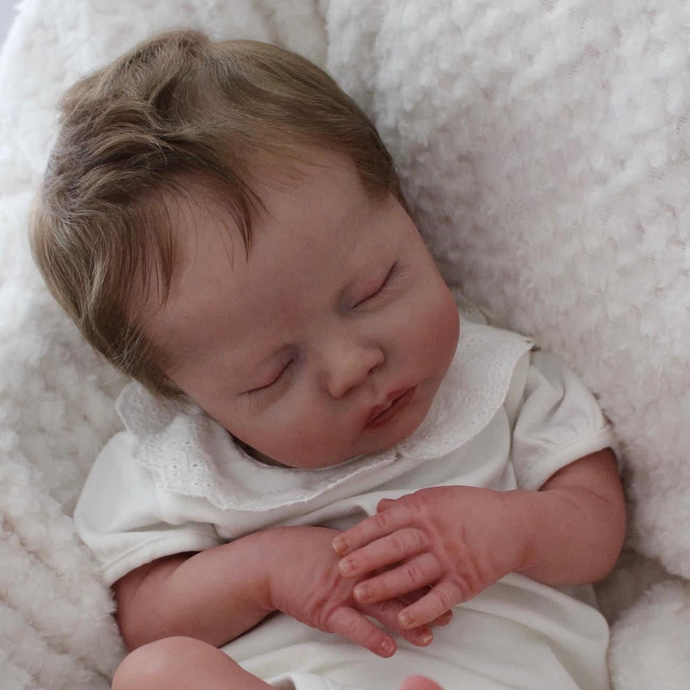 18 Zoll süße Reborn Babypuppen schlafen mit kurzen Haaren - Deliah