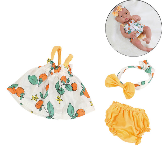 16-17 Zoll Reborn-Kleid 3-teiliges Set