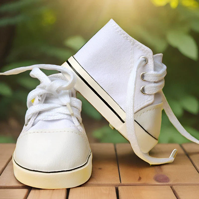 Hohe Segeltuchschuhe für 50–55 cm Reborn Babypuppen