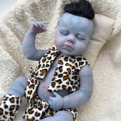 20 Zoll Geschlossene Augen Reborn Puppen Avatar Jungen/Mädchen-Loulou