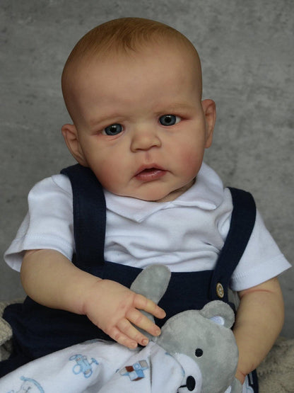 24 Zoll Reborn Puppen mit offenen Augen und bemalten Haaren - Sandie