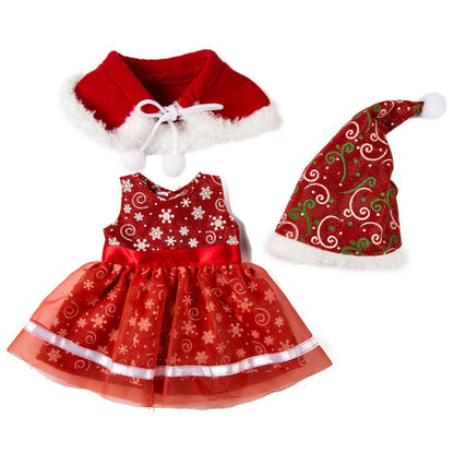 Weihnachtspuppenkleidung für 18 Zoll Reborn-Puppen