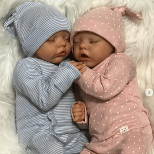 18 Zoll lebensechte realistische Reborn-Zwillingsmädchen Renata und Jayleen
