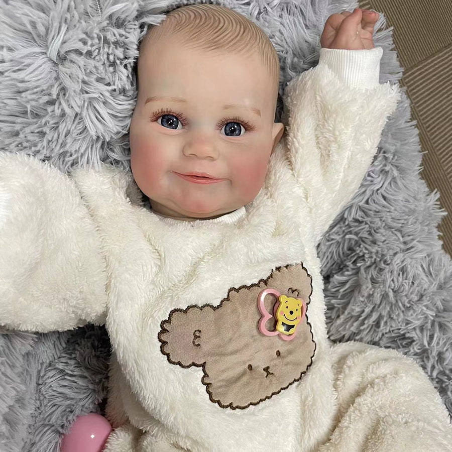 24 Zoll lebensechte Vicky mit offenen Augen Reborn Baby-Maddie