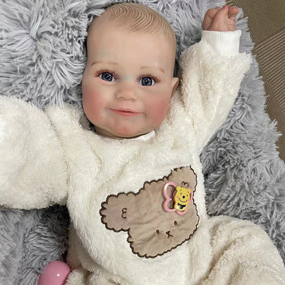 24 Zoll lebensechte Vicky mit offenen Augen Reborn Baby-Maddie