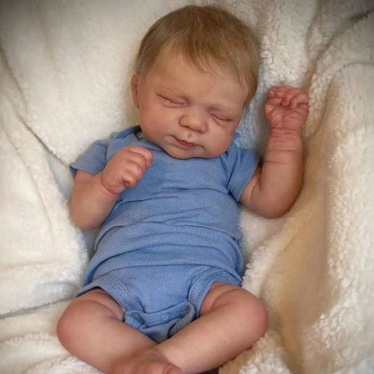 19 Zoll realistische Edwina Reborn Puppe mit geschlossenen Augen - Pascale