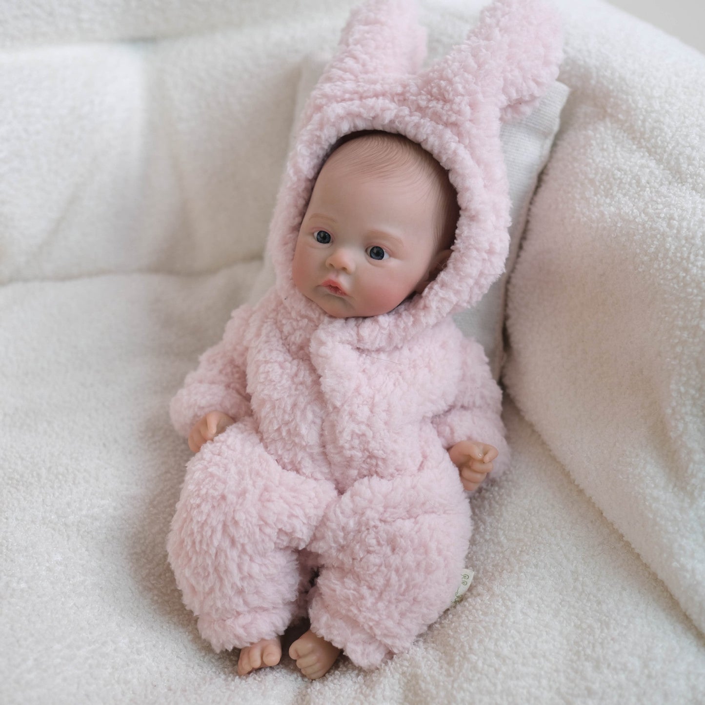 30cm lebensechte offene Augen Mini Reborn Puppe Mädchen-Wiese