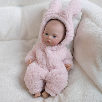 30cm lebensechte offene Augen Mini Reborn Puppe Mädchen-Wiese