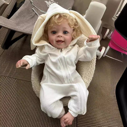 58cm offene Augen blondes Haar Reborn-Puppe - Yannik