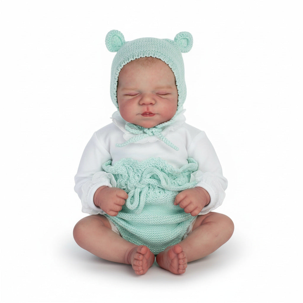 48 cm 3D-Haut-Schlafpuppe Pascale